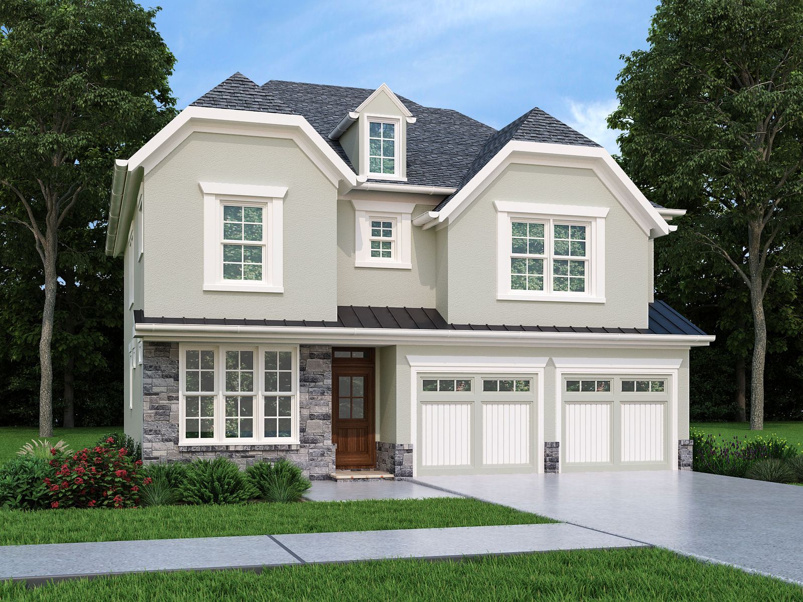 Hazelwood Village new-construction home elevation, Leander TX
